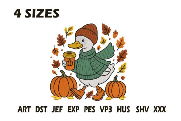 Fall Duck Pumpkin Embroidery: A Designer’s Review
