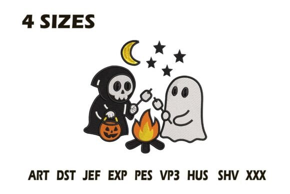 Ghost Campfire Embroidery: A Cozy Halloween Review