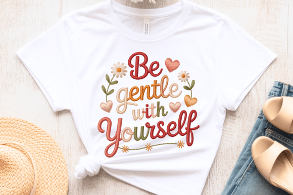 Review: Be Gentle with Yourself Embroidery PNG