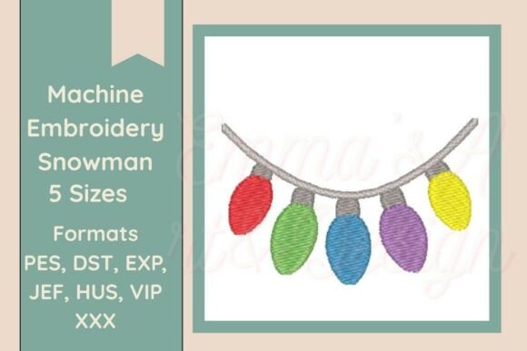 Review: Christmas Lights Machine Embroidery for Craft Fairs