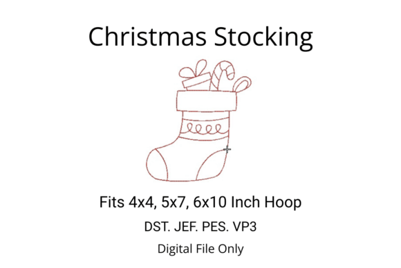 Review: Christmas Stocking Redwork Embroidery Design