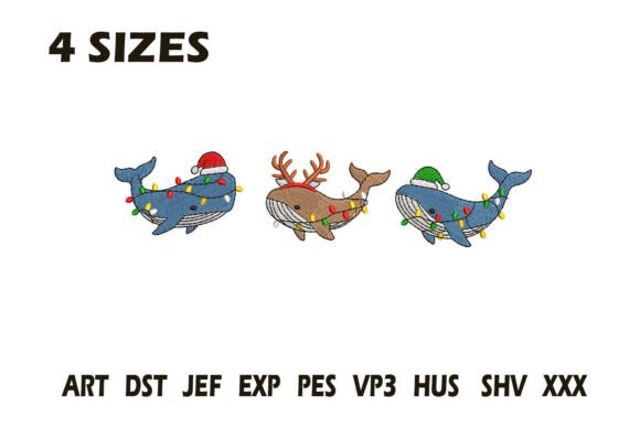 Review: Christmas Whale Trio Embroidery for Craft Fairs