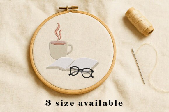 Review: Coffee Book Glasses Embroidery Set for Cozy Crafts