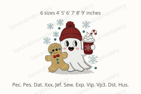 Review: Cute Winter Ghost Embroidery Design