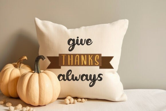 Review: Give Thanks Always Embroidery for Holiday Sales