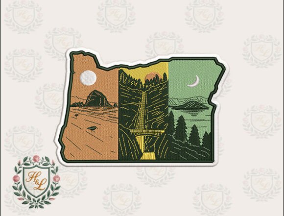 Review: Layers of Oregon Embroidery Files