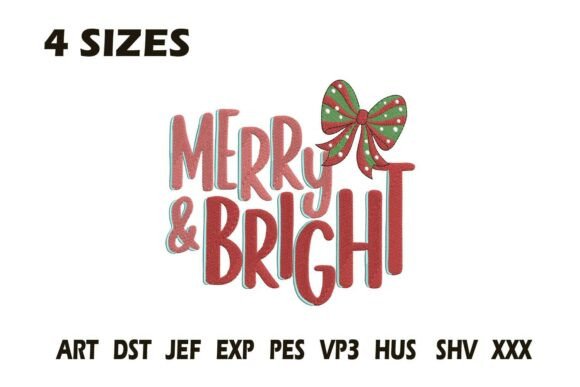 Review: Merry and Bright Bow Embroidery for Apparel