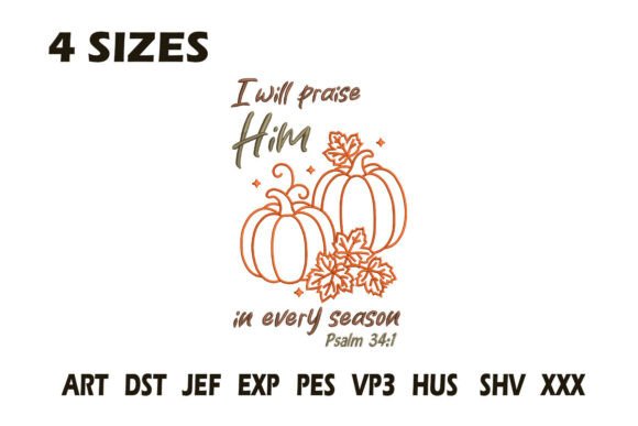 Review: Praise Him Fall Pumpkin Embroidery