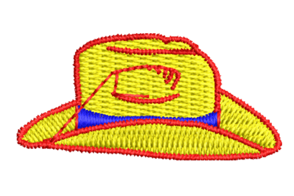 Review: Yellow Cowboy Hat Embroidery Design
