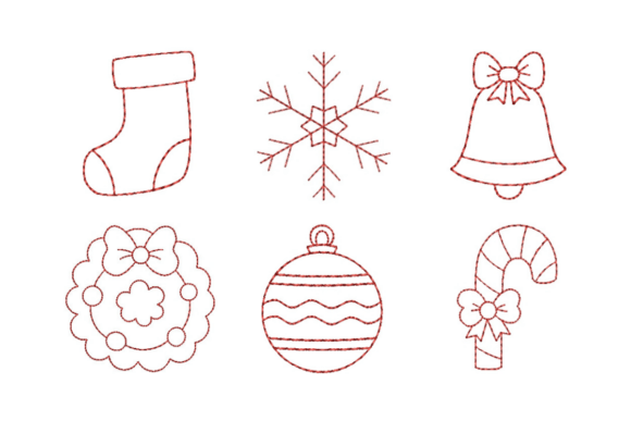 Reviewing 6 Christmas Redwork Designs for Holiday Sales