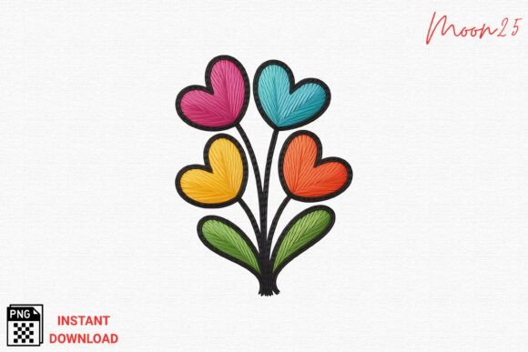 Reviewing Heart Flower Embroidery PNG for Holiday Sales