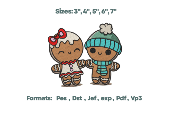 Reviewing the Gingerbread Couple Embroidery for Boutique Sweatshirts